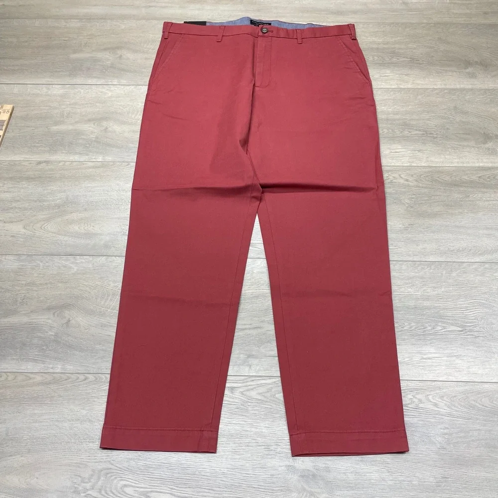 Banana Republic Mason Chino Pants Mens 38x32 Soho Rust Red Stretch S/338337